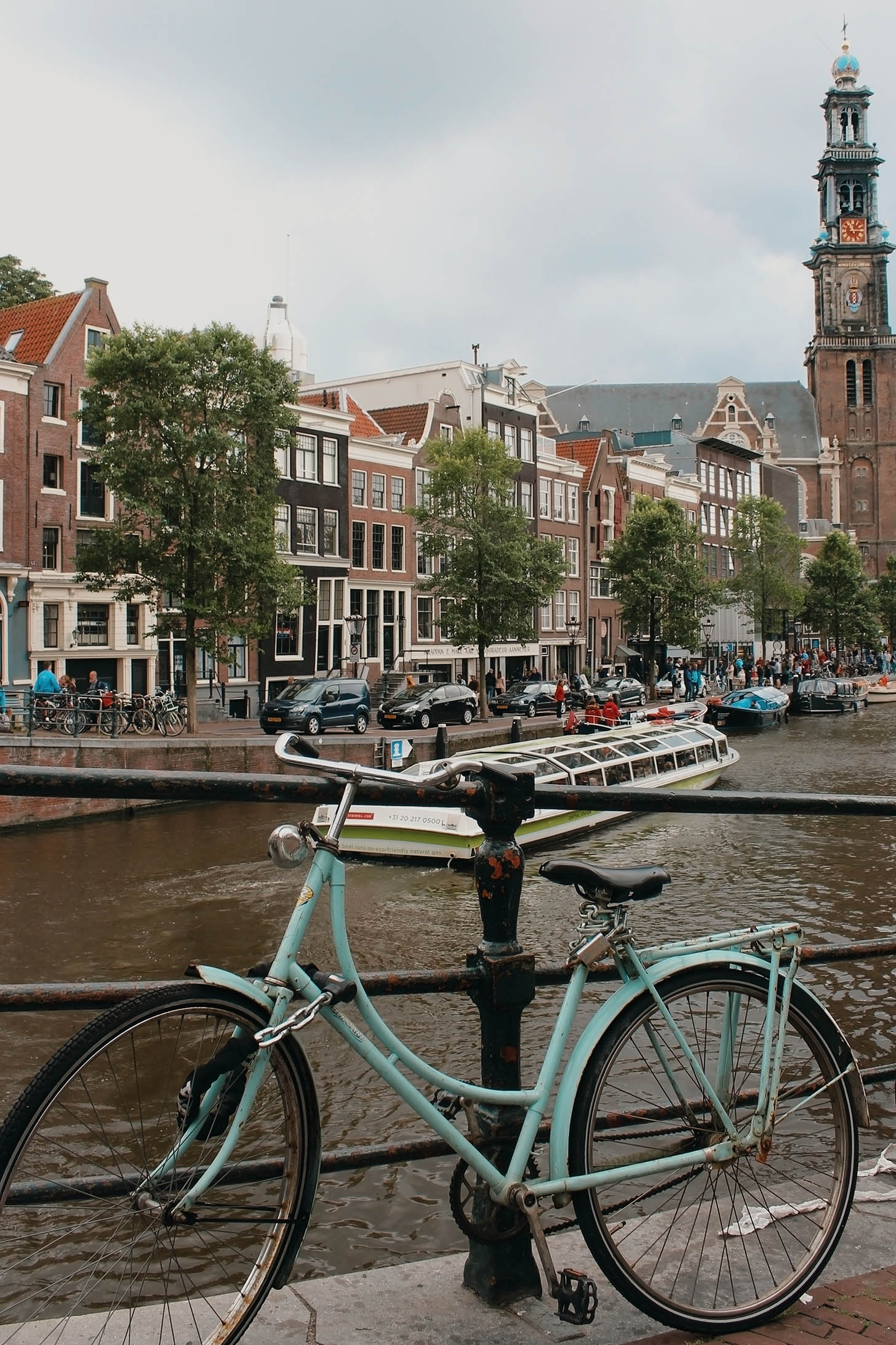 Jazda na bicykloch v Amsterdame