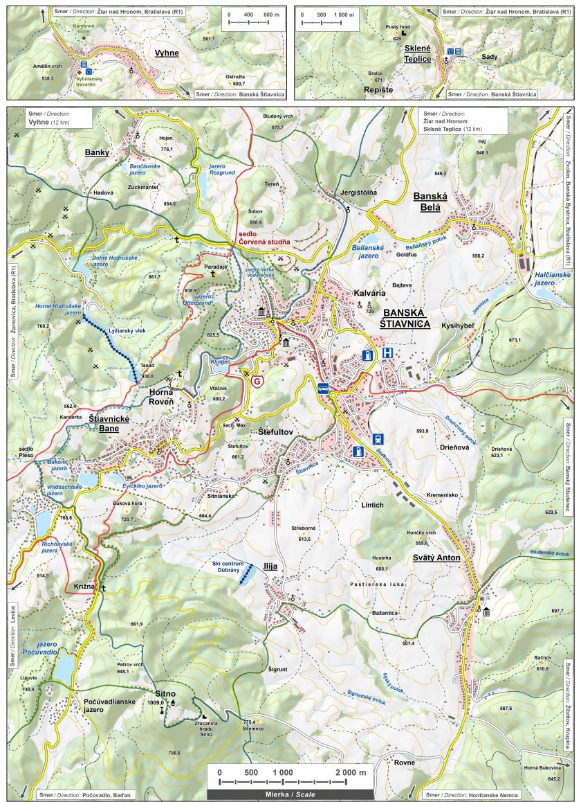 Turistická mapa Banska Štiavnica